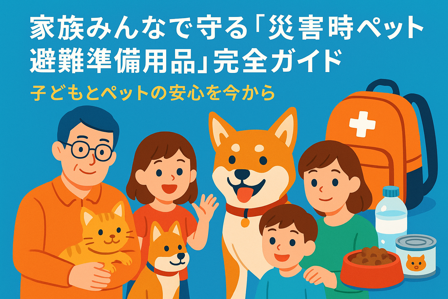 家族みんなで守る「災害 時 ペット 避難 準備 用品」完全ガイド——子どもとペットの安心を今から