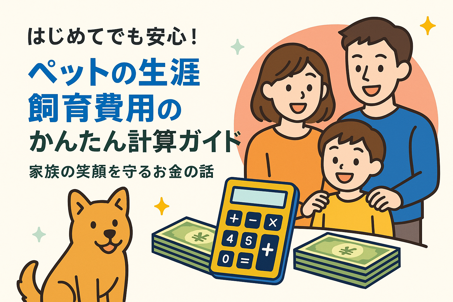 はじめてでも安心！ペットの生涯飼育費用のかんたん計算ガイド（家族の笑顔を守るお金の話）