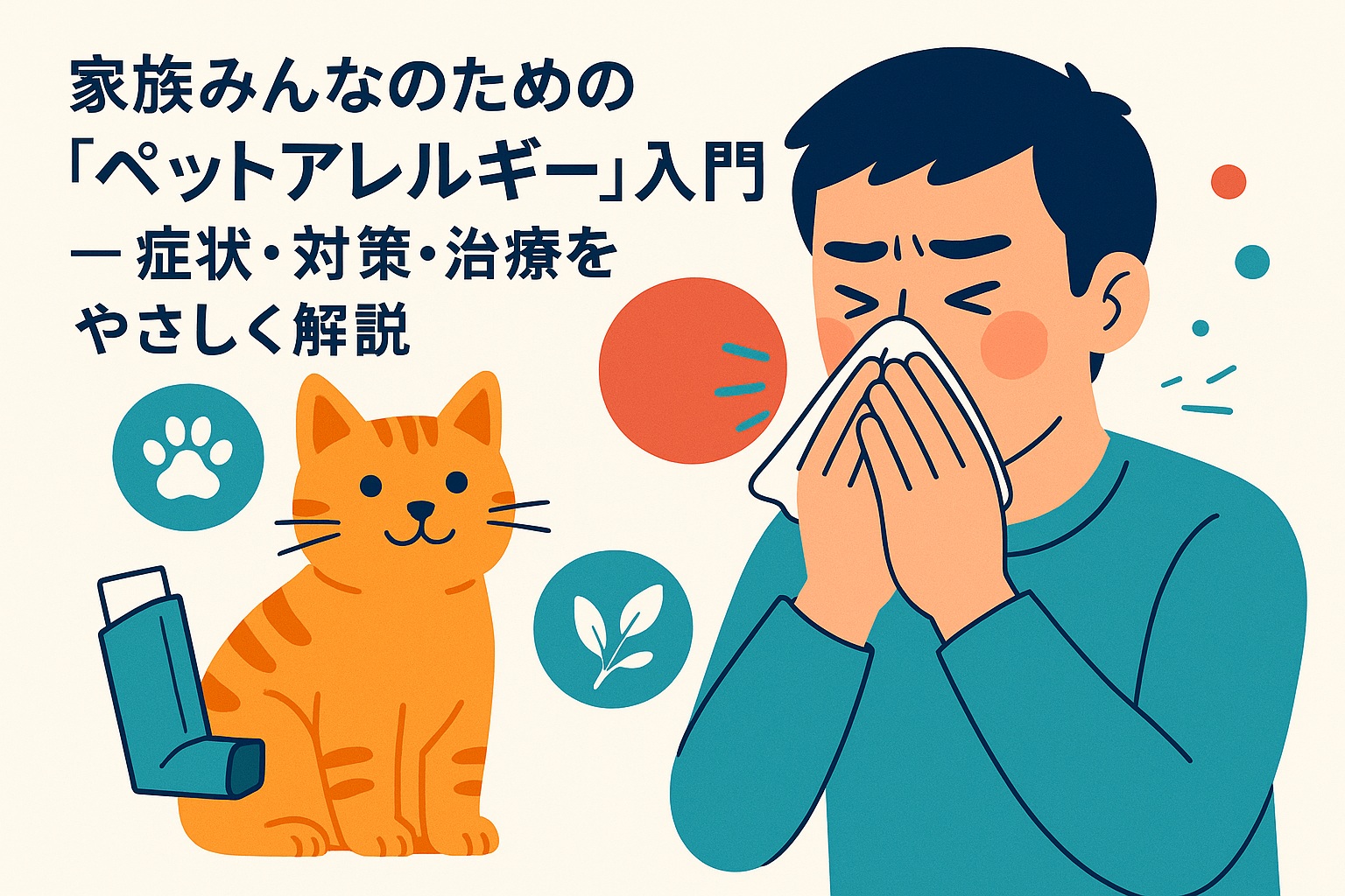 家族みんなのための「ペットアレルギー」入門—症状・対策・治療をやさしく解説