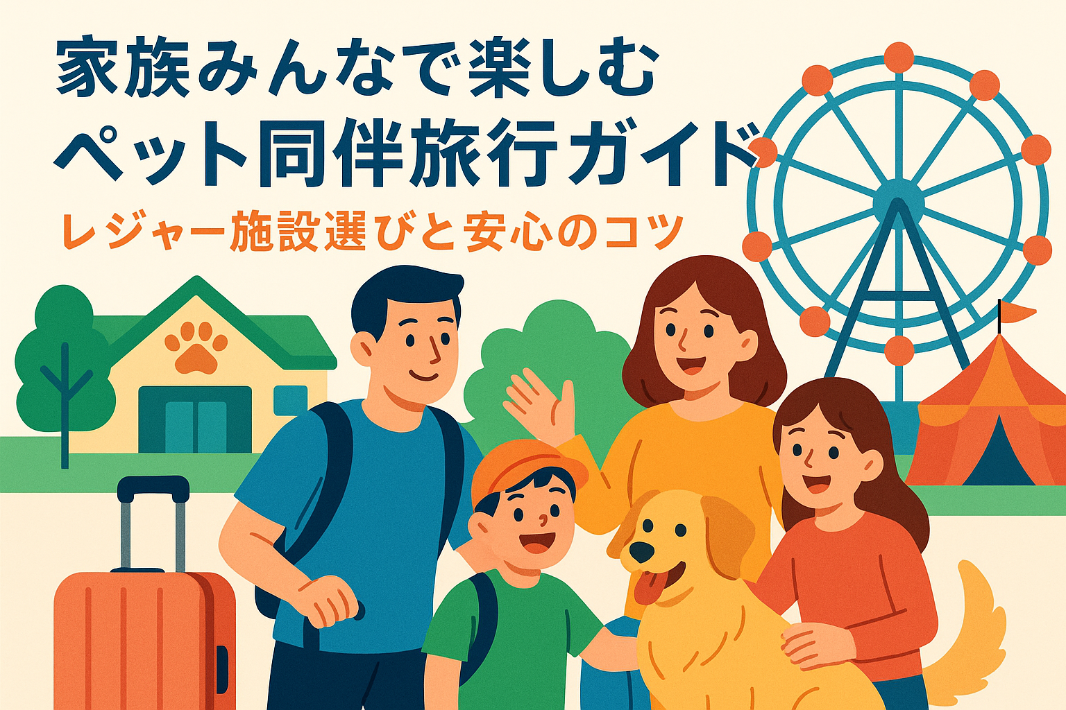 家族みんなで楽しむペット同伴旅行ガイド：レジャー施設選びと安心のコツ