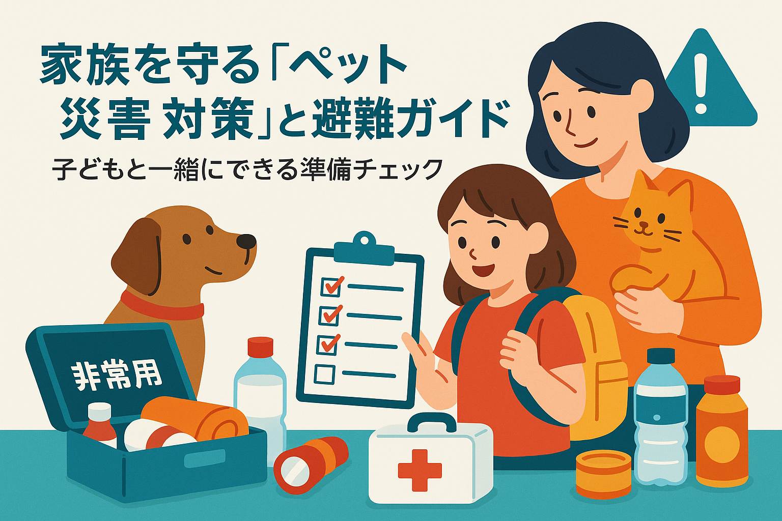 家族を守る「ペット 災害 対策」と避難ガイド｜子どもと一緒にできる準備チェック