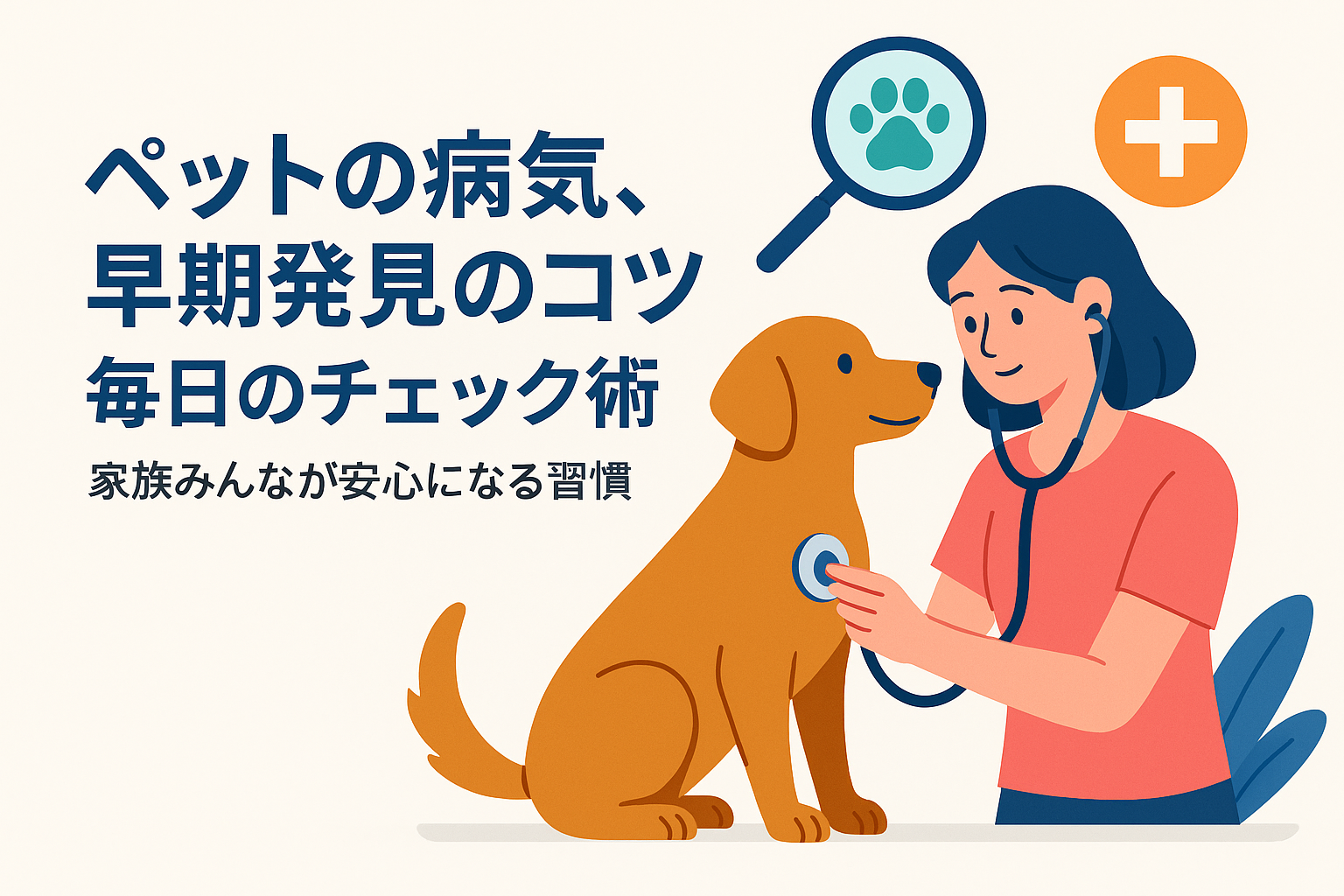 ペットの病気、早期発見のコツと毎日のチェック術—家族みんなが安心になる習慣
