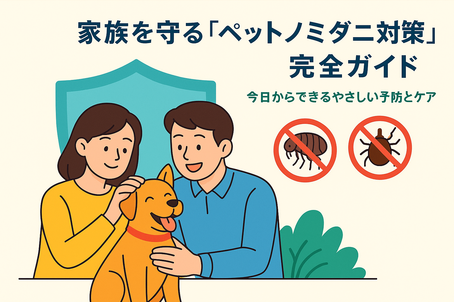 家族を守る「ペット ノミ ダニ 対策」完全ガイド｜今日からできる予防とケア