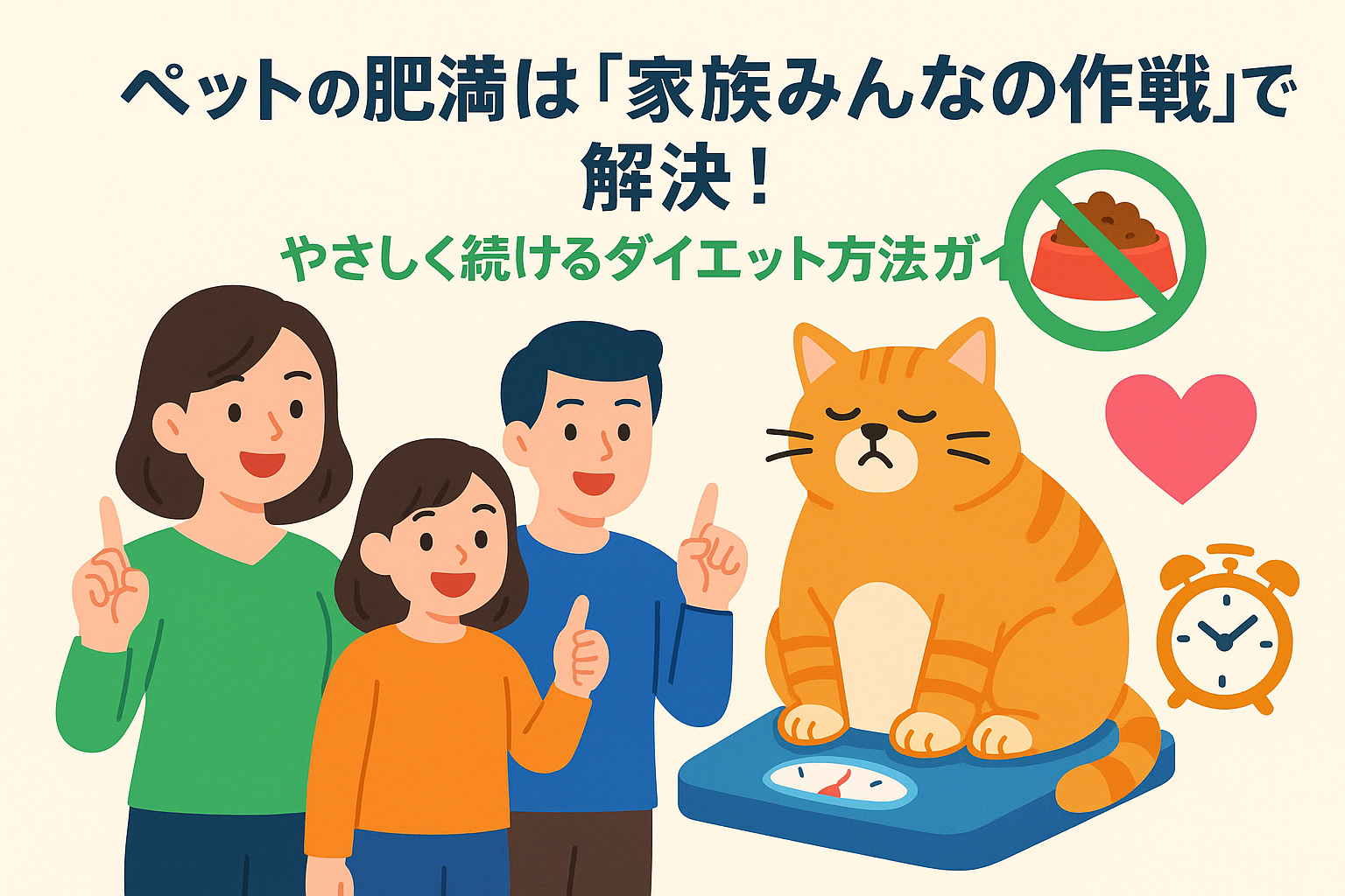 ペットの肥満は「家族みんなの作戦」で解決！やさしく続けるダイエット方法ガイド