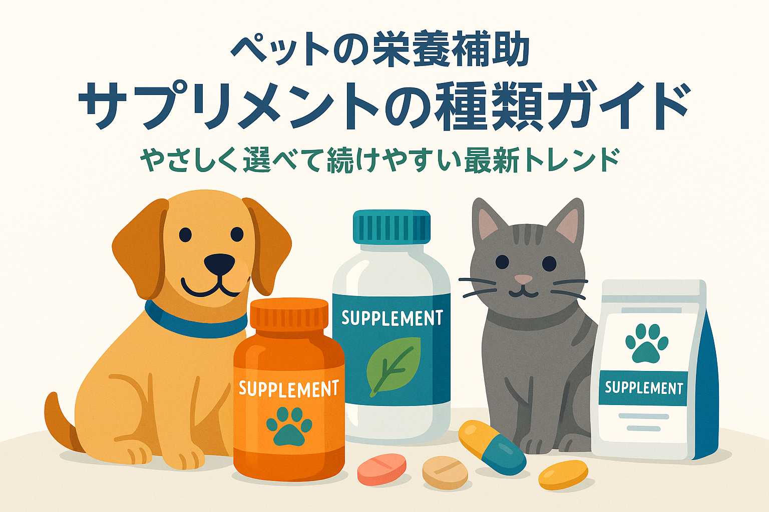 ペットの栄養補助サプリメントの種類ガイドやさしく選べて続けやすい最新トレンド