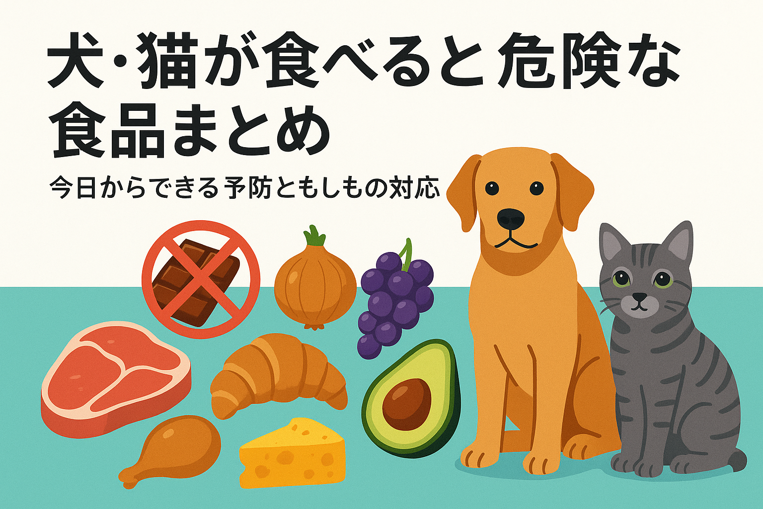 犬・猫が食べると危険な食品まとめ｜今日からできる予防ともしもの対応