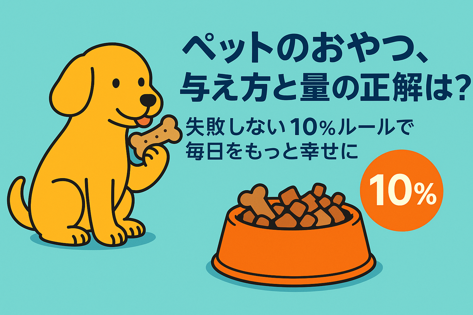 ペットのおやつ、与え方と量の正解は？失敗しない“10％ルール”で毎日をもっと幸せに