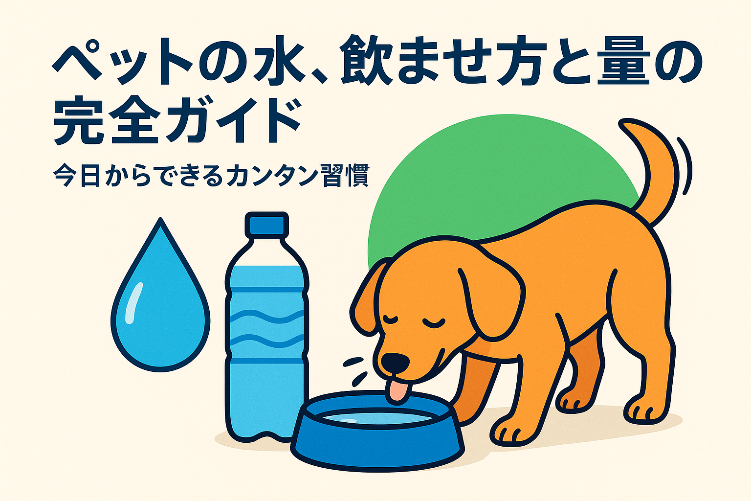 ペットの水、飲ませ方と量の完全ガイド｜今日からできるカンタン習慣