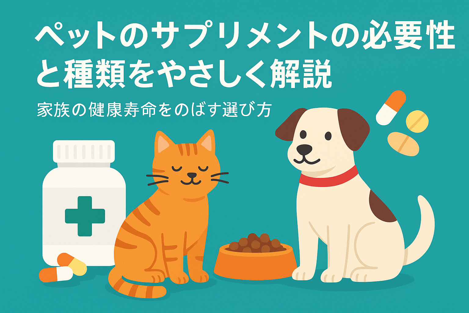ペットのサプリメントの必要性と種類をやさしく解説家族の健康寿命をのばす選び方