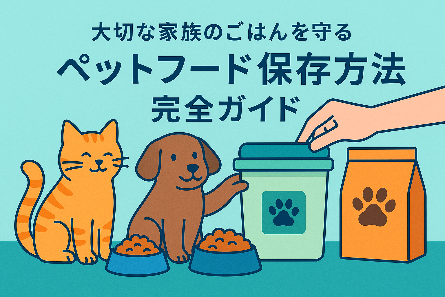 大切な家族のごはんを守る「ペット フード 保存 方法」完全ガイド