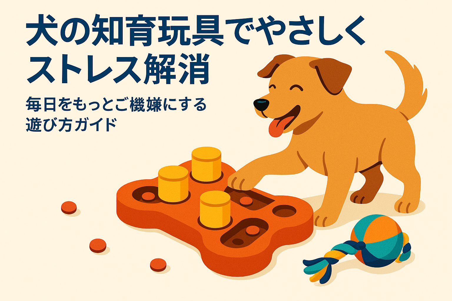 犬の知育玩具でやさしくストレス解消。毎日をもっとご機嫌にする遊び方ガイド