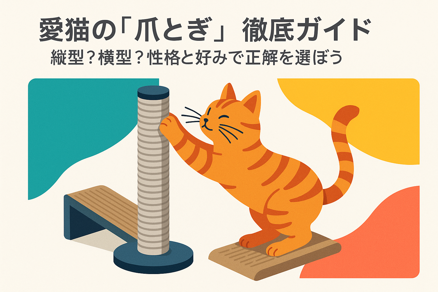 愛猫の「爪とぎ」徹底ガイド：縦型？横型？性格と好みで正解を選ぼう