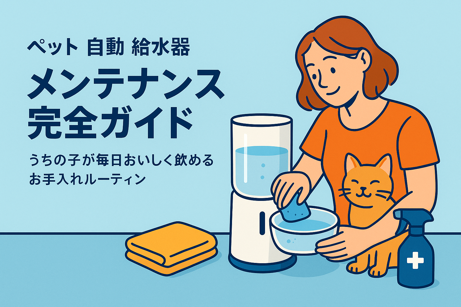 ペット 自動 給水器 メンテナンス完全ガイド|うちの子が毎日おいしく飲めるお手入れルーティン