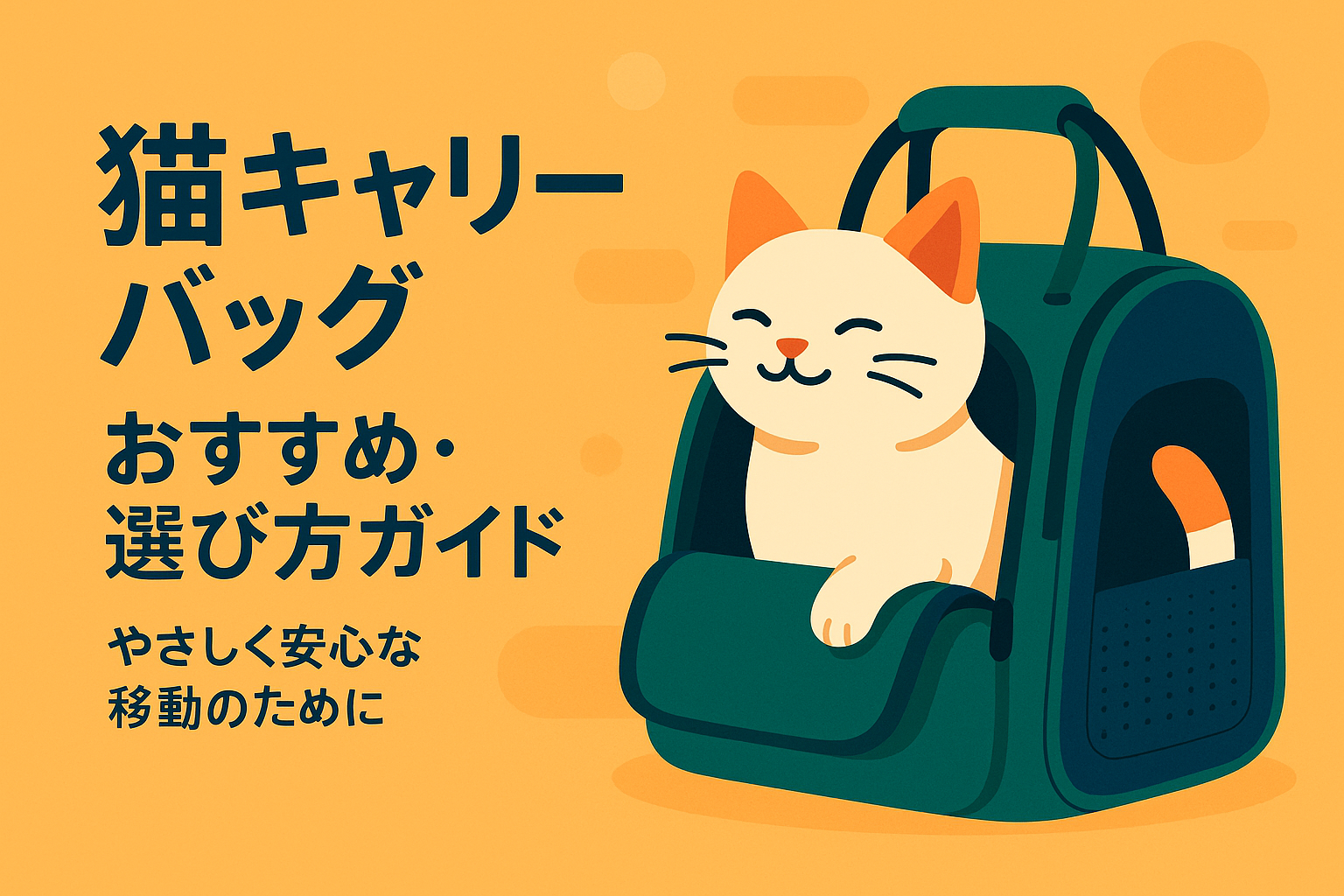 猫 キャリーバッグ おすすめ・選び方ガイド｜やさしく安心な移動のために