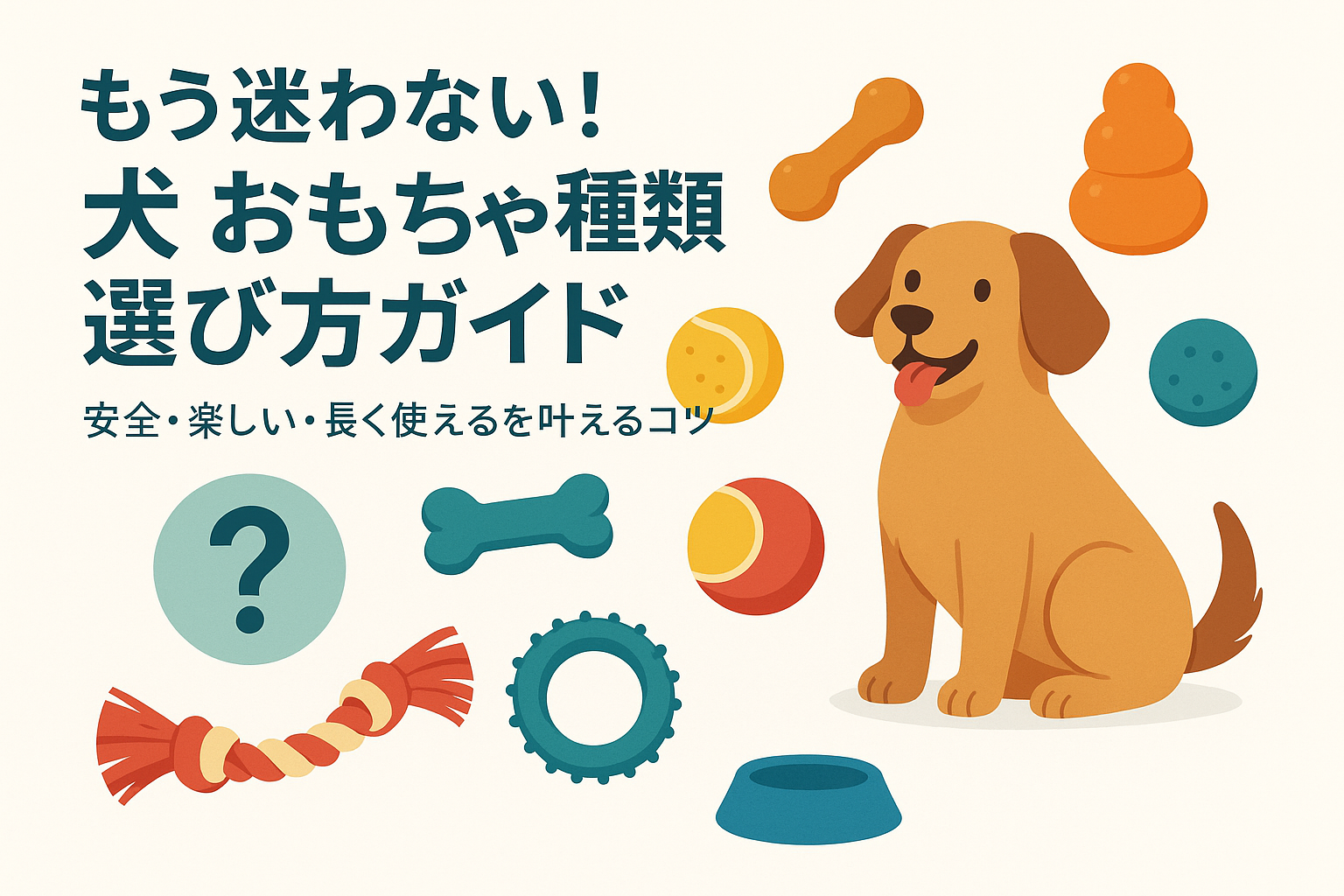 もう迷わない！犬 おもちゃ 種類 選び方ガイド｜安全・楽しい・長く使える