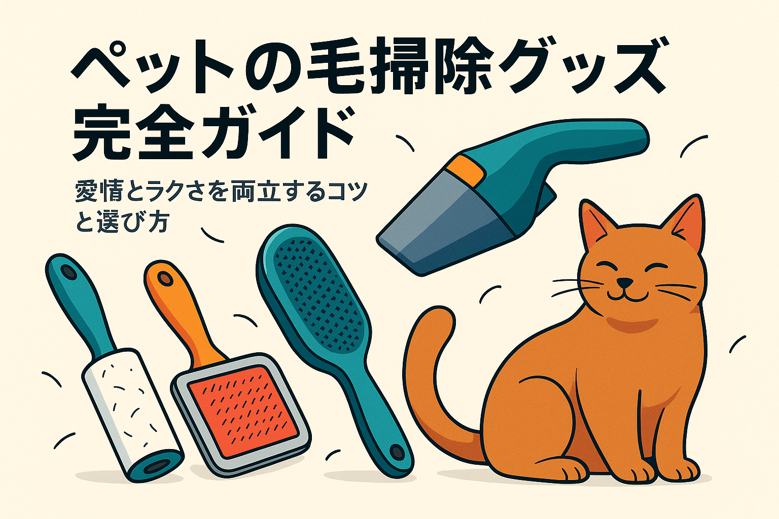 ペットの毛掃除グッズ完全ガイド：愛情とラクさを両立するコツと選び方