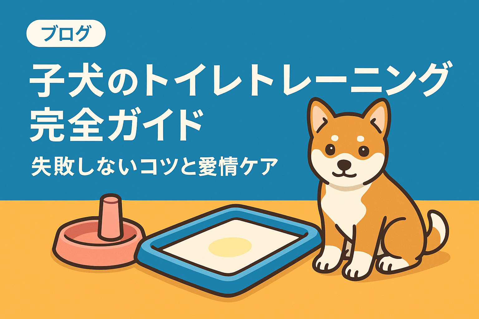 子犬のトイレトレーニング完全ガイド｜失敗しないコツと愛情ケア