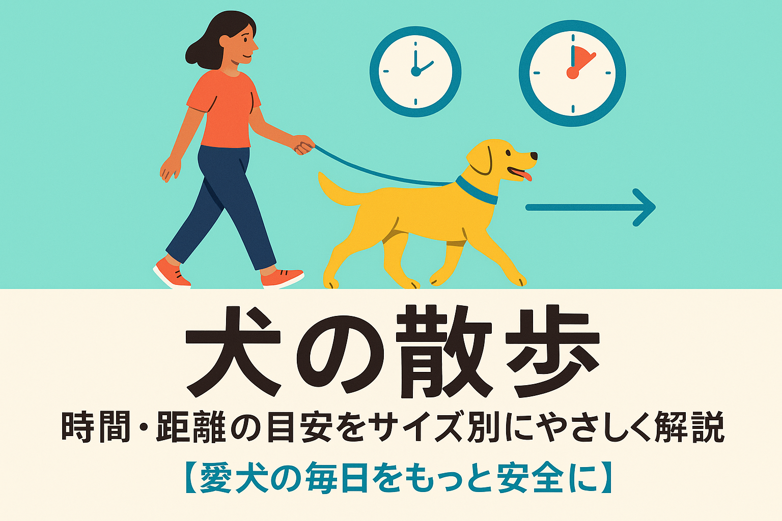 犬の散歩｜時間・距離の目安をサイズ別にやさしく解説【愛犬の毎日をもっと安全に】