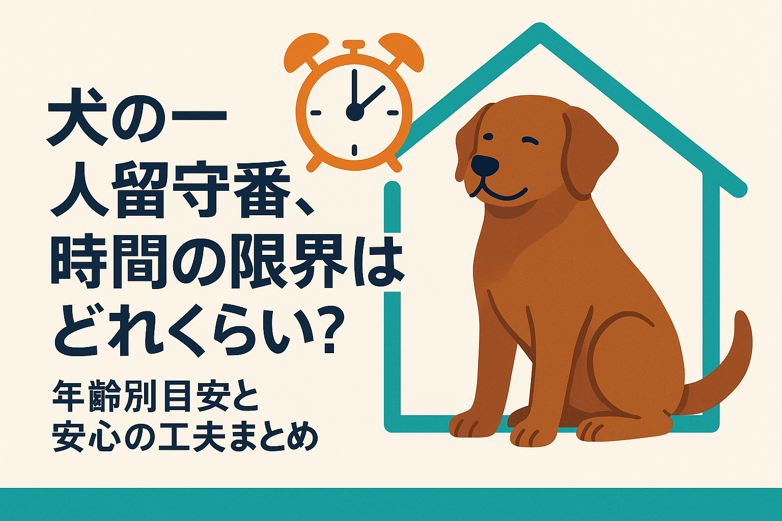 犬の一人留守番、時間の限界はどれくらい？年齢別目安と安心の工夫まとめ