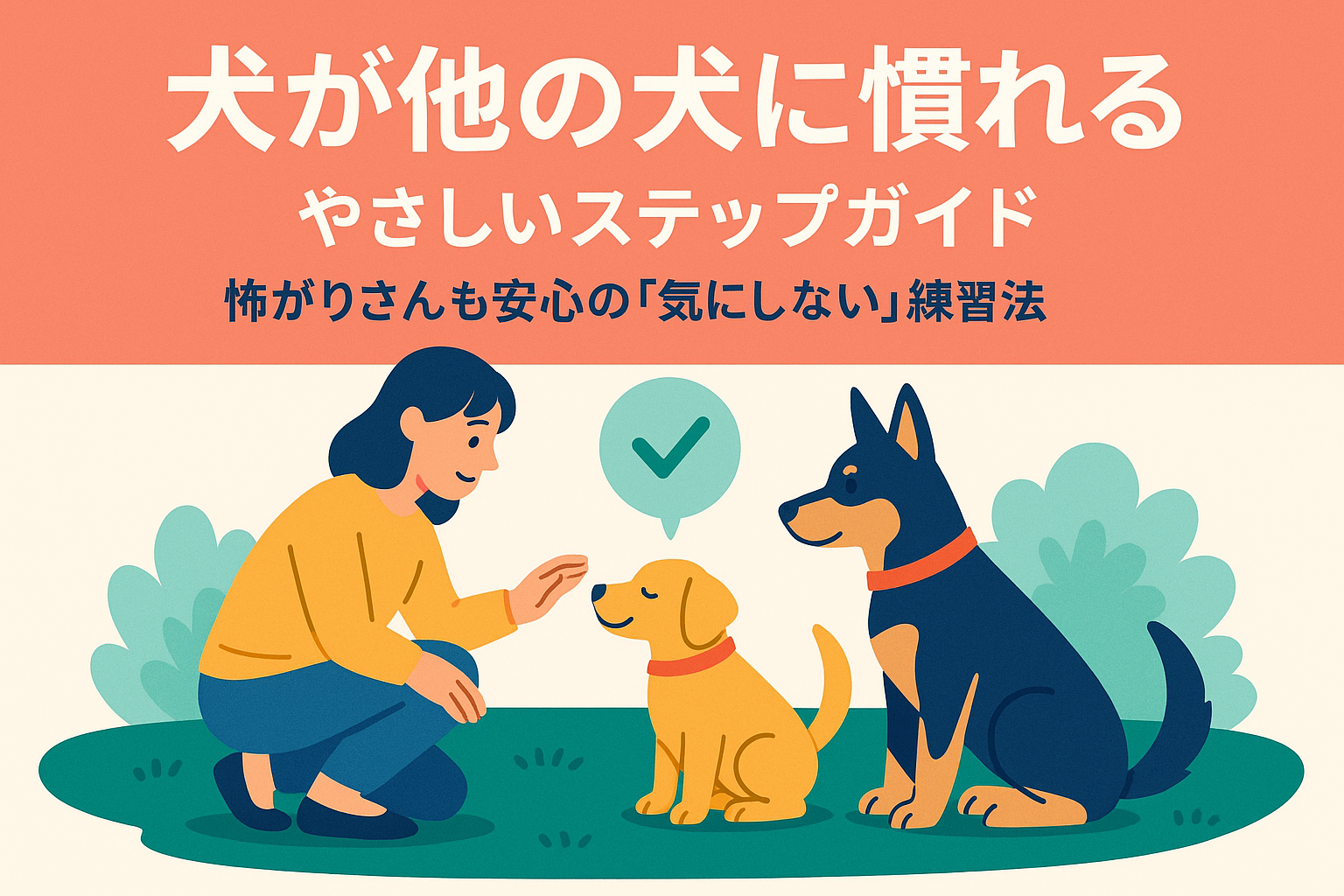 犬が他の犬に慣れるやさしいステップガイド｜怖がりさんも安心の「気にしない」練習法