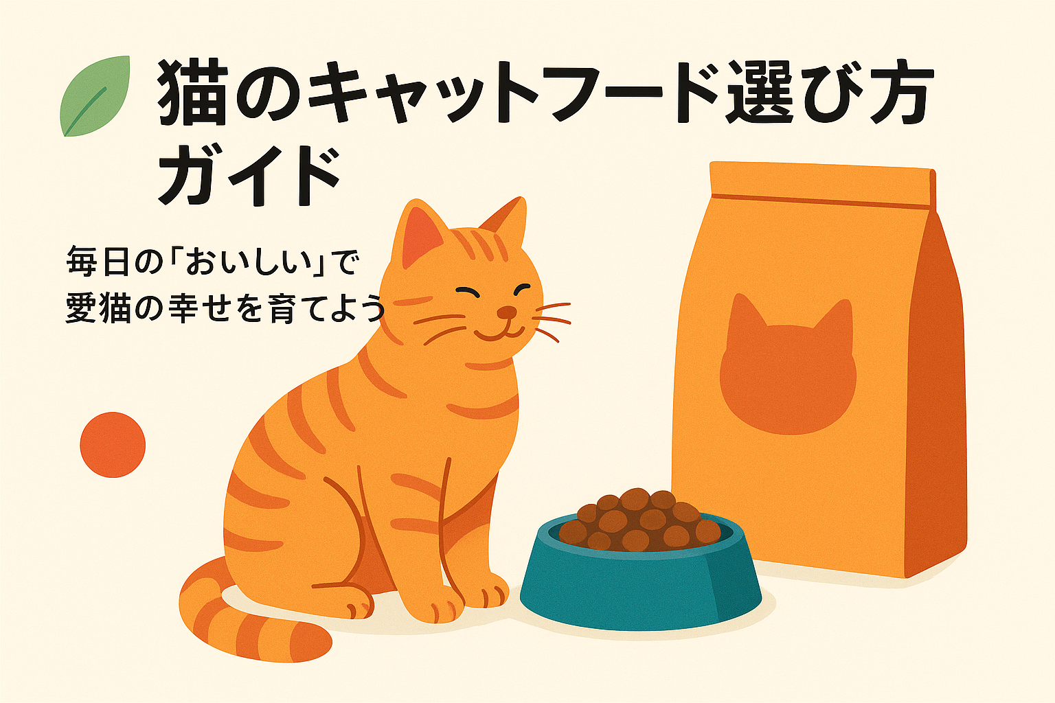 猫のキャットフード選び方ガイド：毎日の「おいしい」で愛猫の幸せを育てよう
