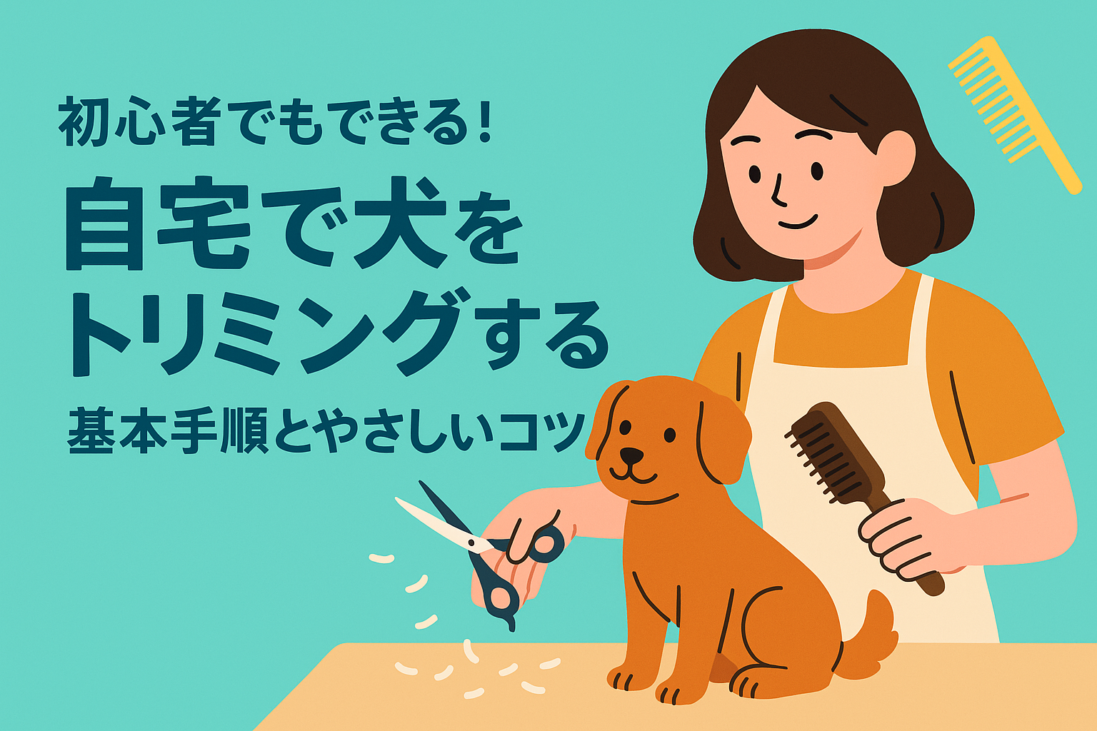 初心者でもできる！自宅で犬をトリミングする基本手順とやさしいコツ