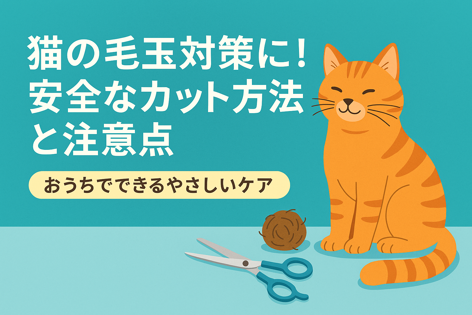 猫の毛玉対策に！安全なカット方法と注意点｜おうちでできるやさしいケア