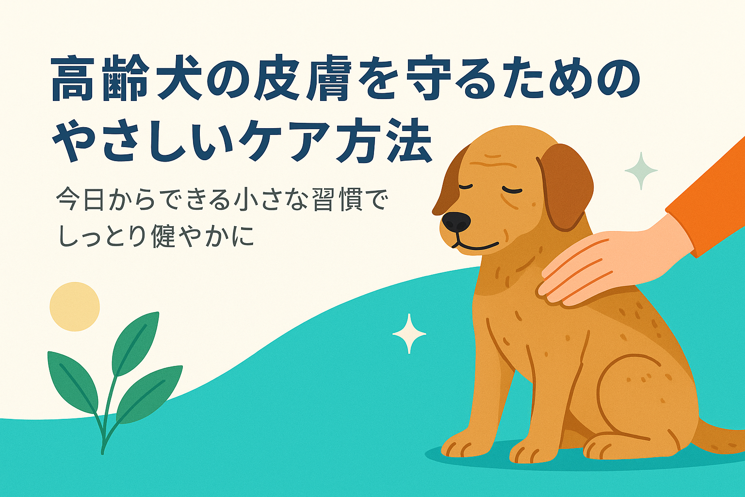 高齢犬の皮膚を守るためのやさしいケア方法｜今日からできる小さな習慣でしっとり健やかに