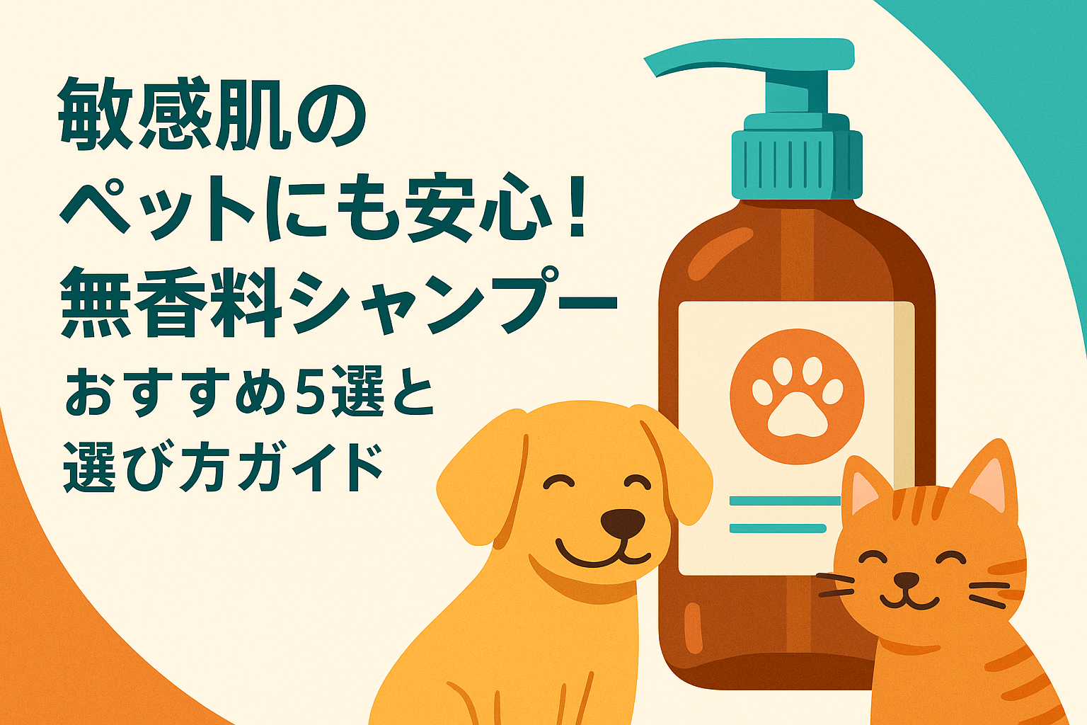 敏感肌のペットにも安心！無香料シャンプーおすすめ5選と選び方ガイド