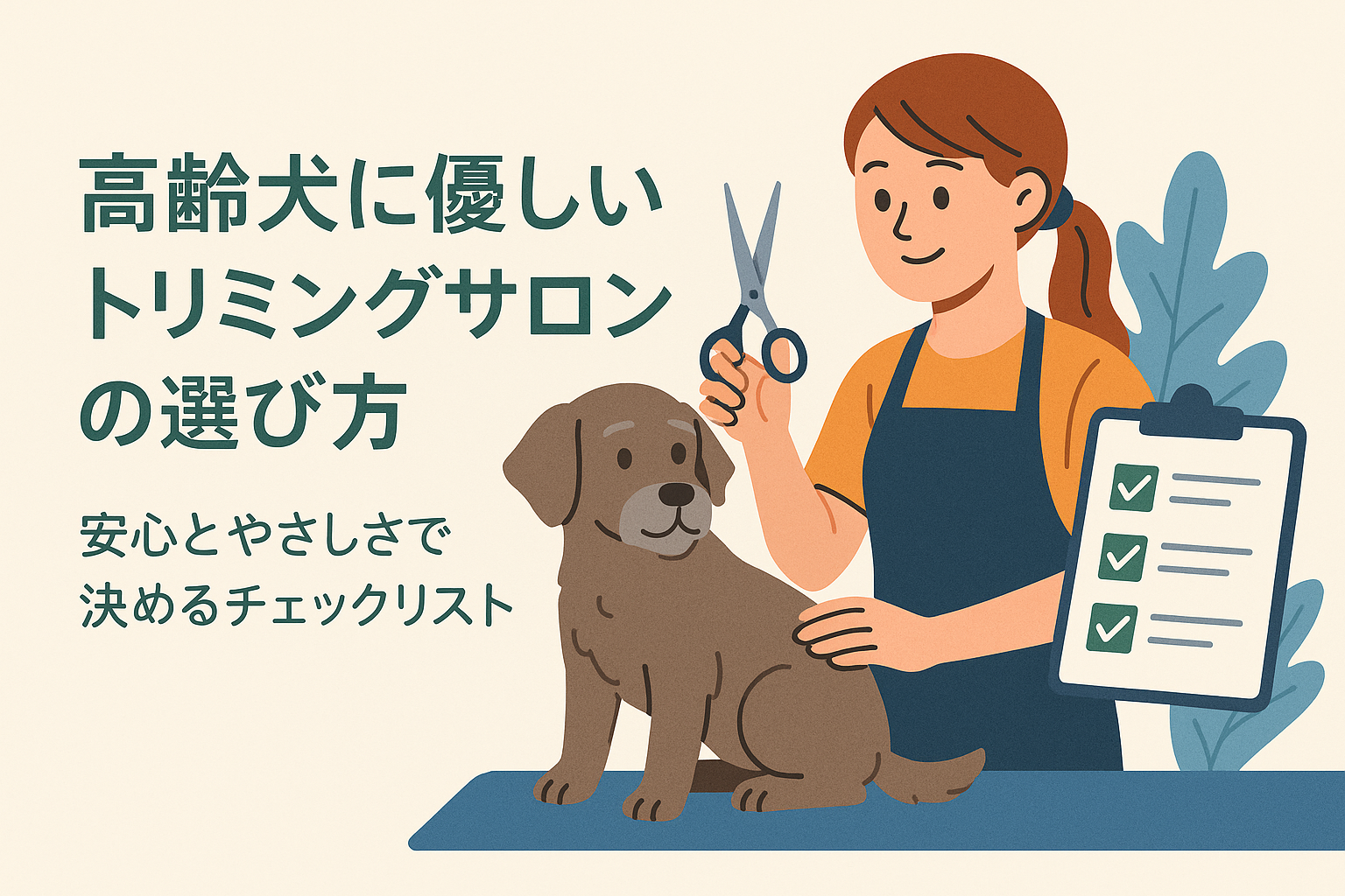 高齢犬に優しいトリミングサロンの選び方|安心とやさしさで決めるチェックリスト