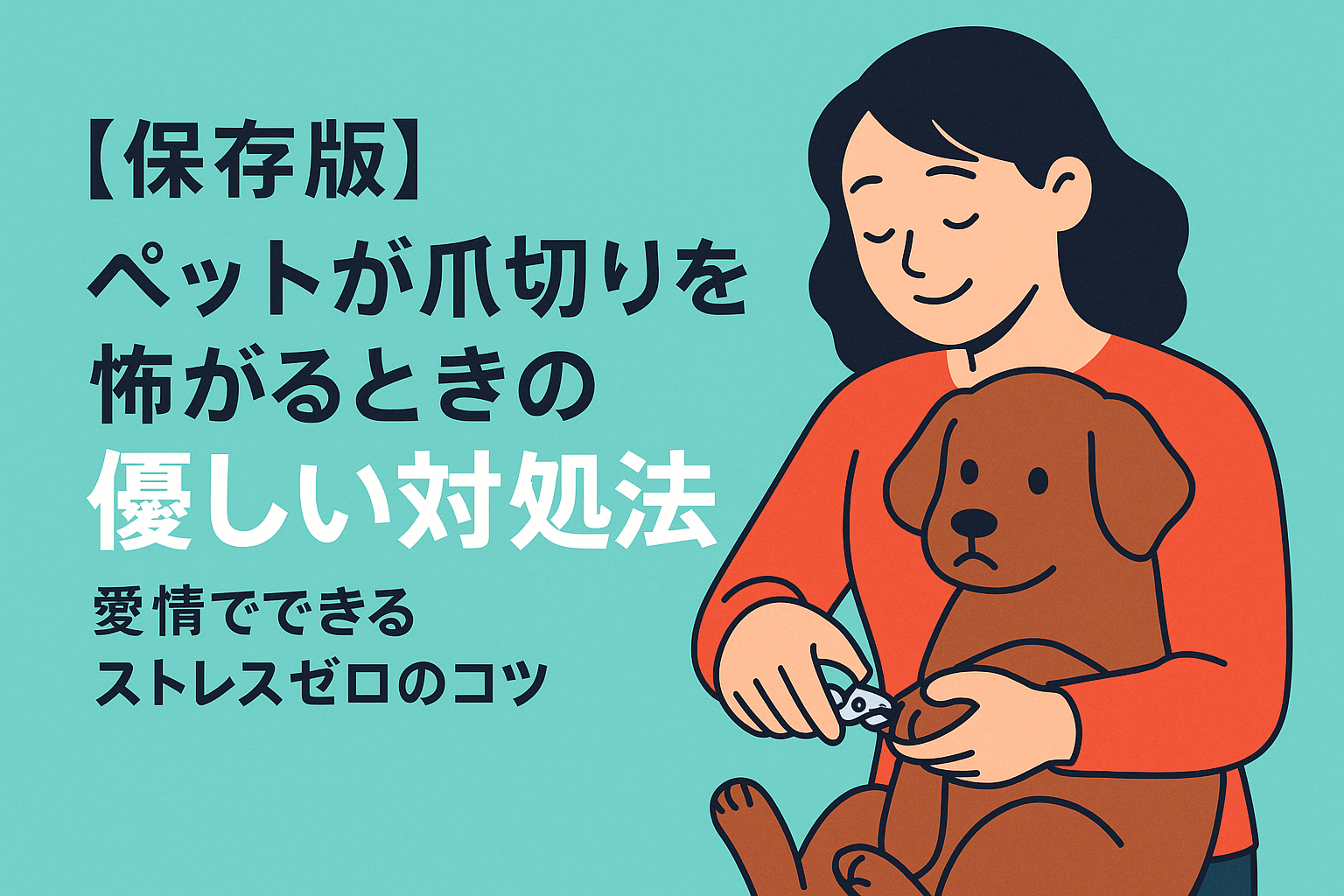 【保存版】ペットが爪切りを怖がるときの優しい対処法|愛情でできるストレスゼロのコツ