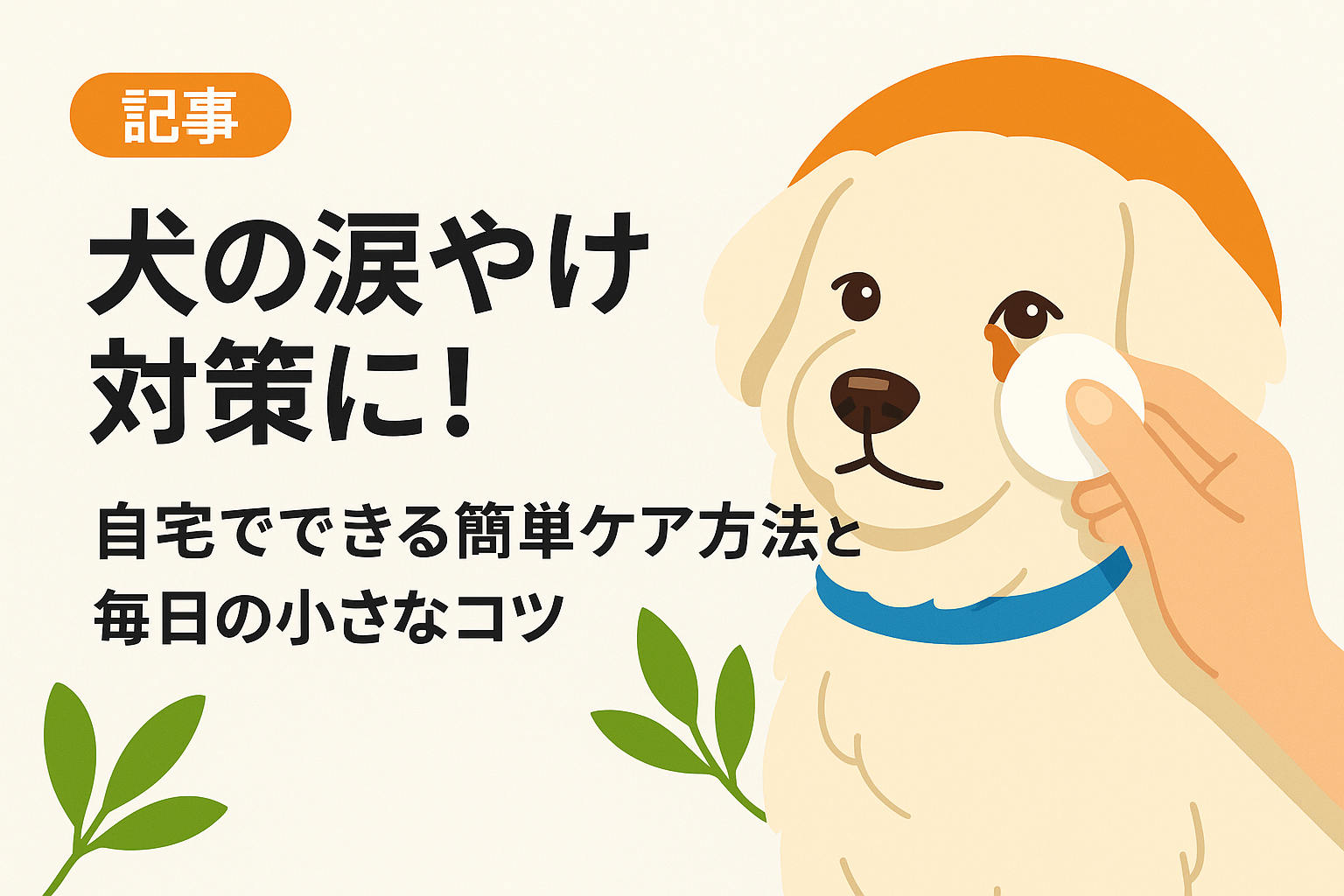 犬の涙やけ対策に!自宅でできる簡単ケア方法と毎日の小さなコツ