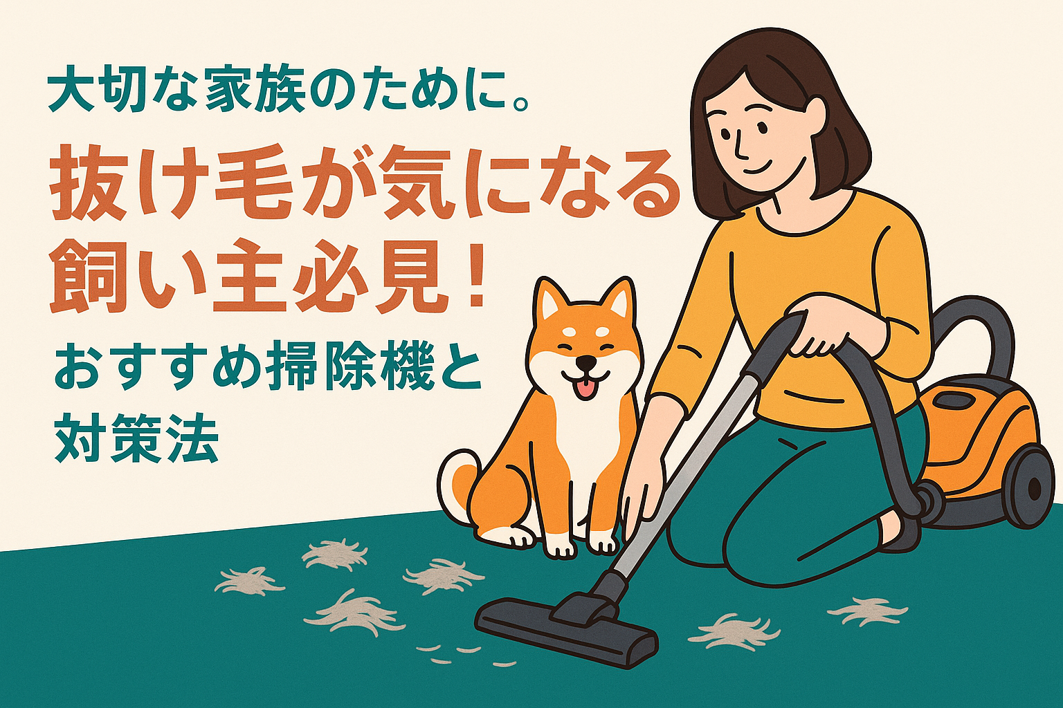 大切な家族のために。抜け毛が気になる飼い主必見！おすすめ掃除機と対策法