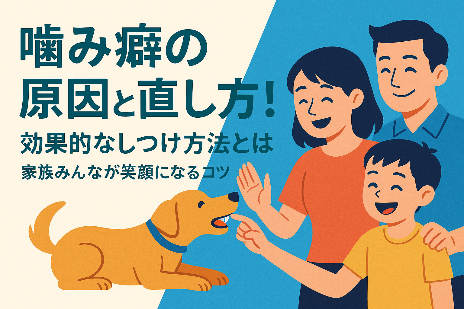 噛み癖の原因と直し方！効果的なしつけ方法とは—家族みんなが笑顔になるコツ