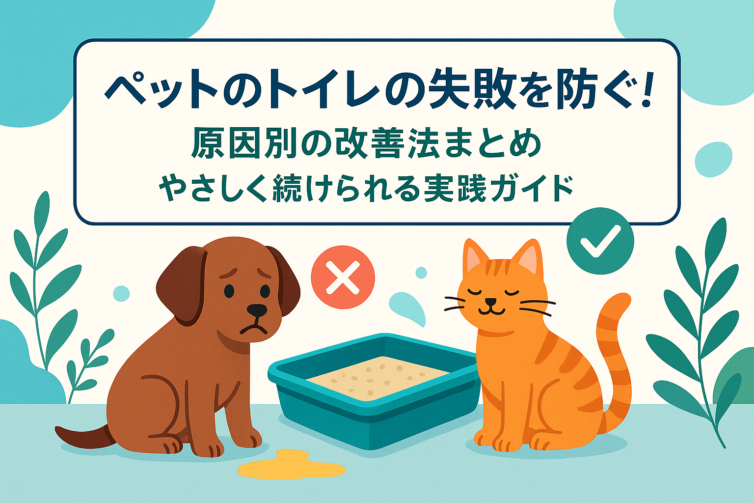 ペットのトイレの失敗を防ぐ！原因別の改善法まとめ｜やさしく続けられる実践ガイド