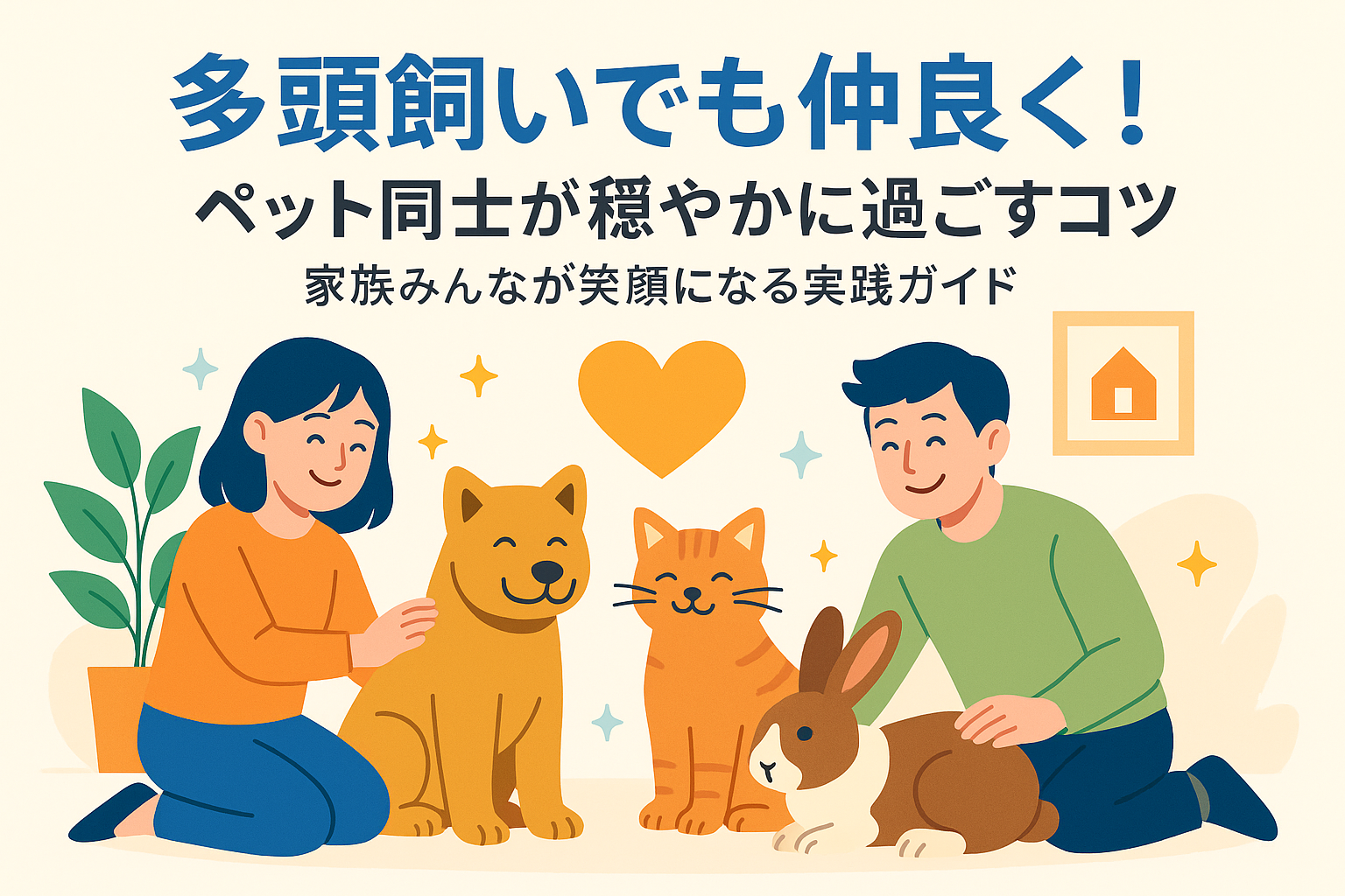 多頭飼いでも仲良く！ペット同士が穏やかに過ごすコツ｜家族みんなが笑顔になる実践ガイド