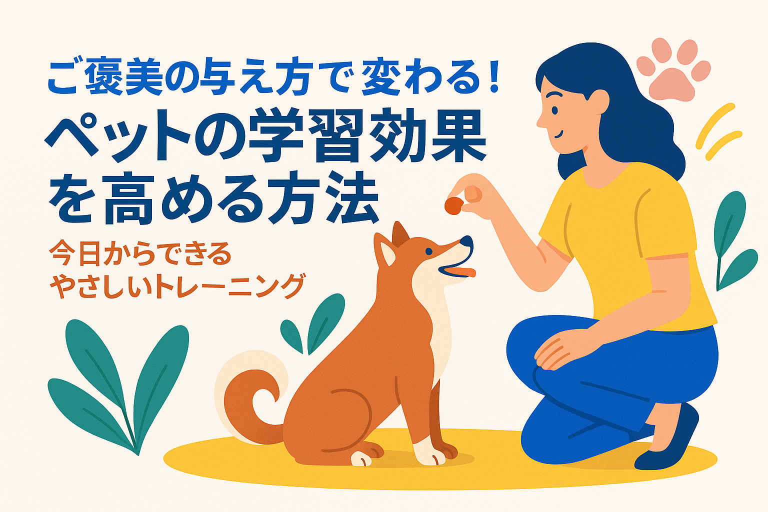 ご褒美の与え方で変わる！ペットの学習効果を高める方法｜今日からできるやさしいトレーニング