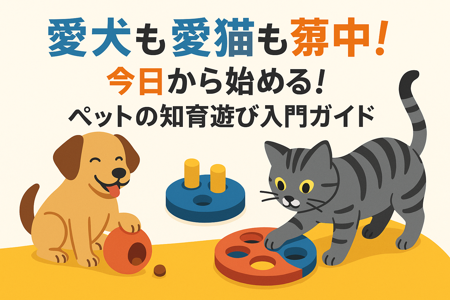 愛犬も愛猫も夢中！今日から始める！ペットの知育遊び入門ガイド