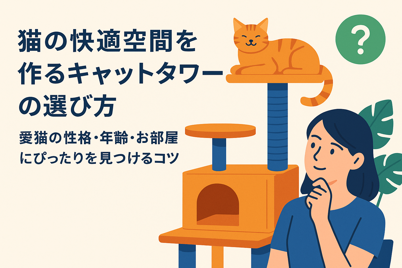 猫の快適空間を作るキャットタワーの選び方｜愛猫の性格・年齢・お部屋にぴったりを見つけるコツ