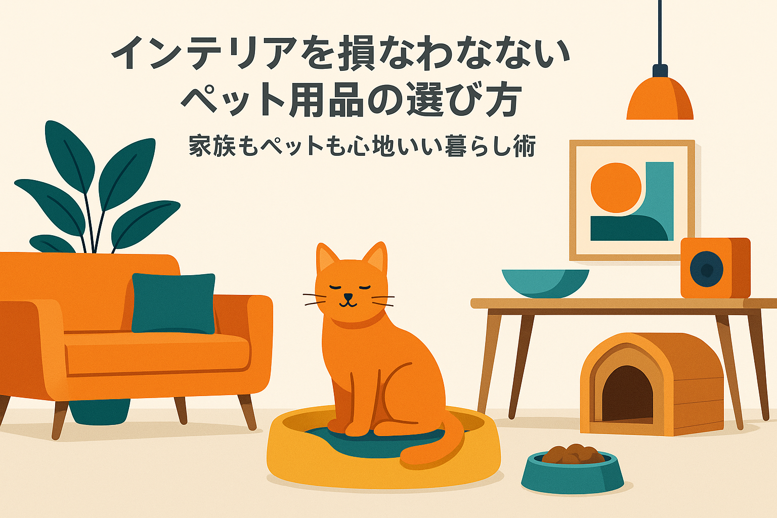 インテリアを損なわないペット用品の選び方｜家族もペットも心地いい暮らし術