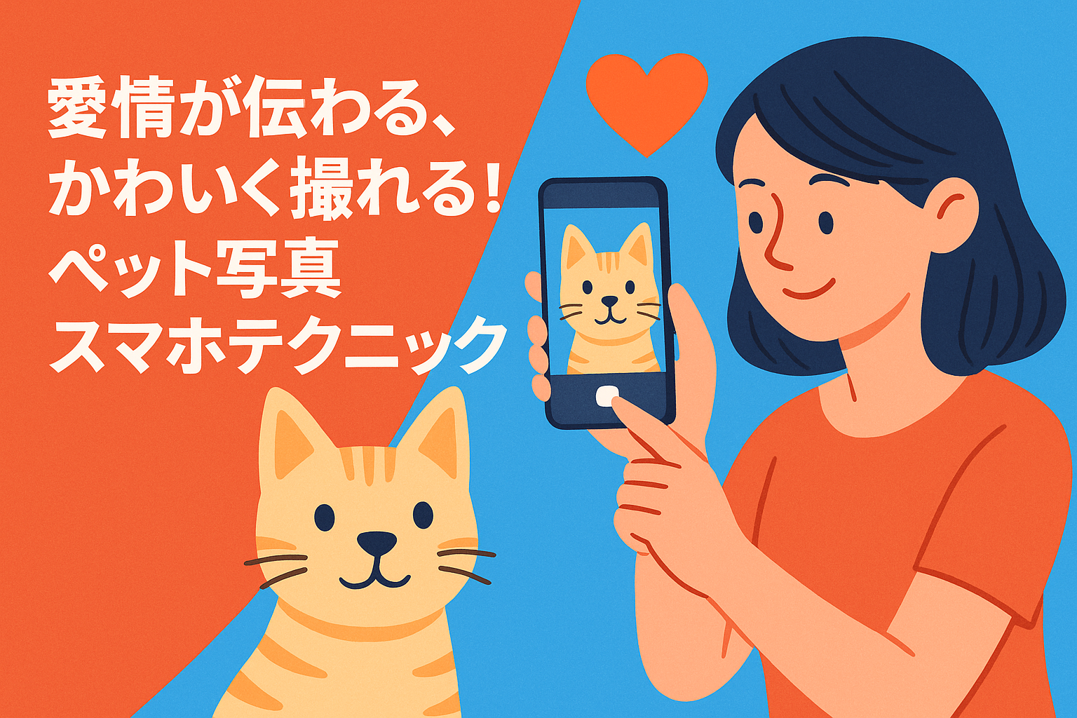 愛情が伝わる、かわいく撮れる！ペット写真スマホテクニック