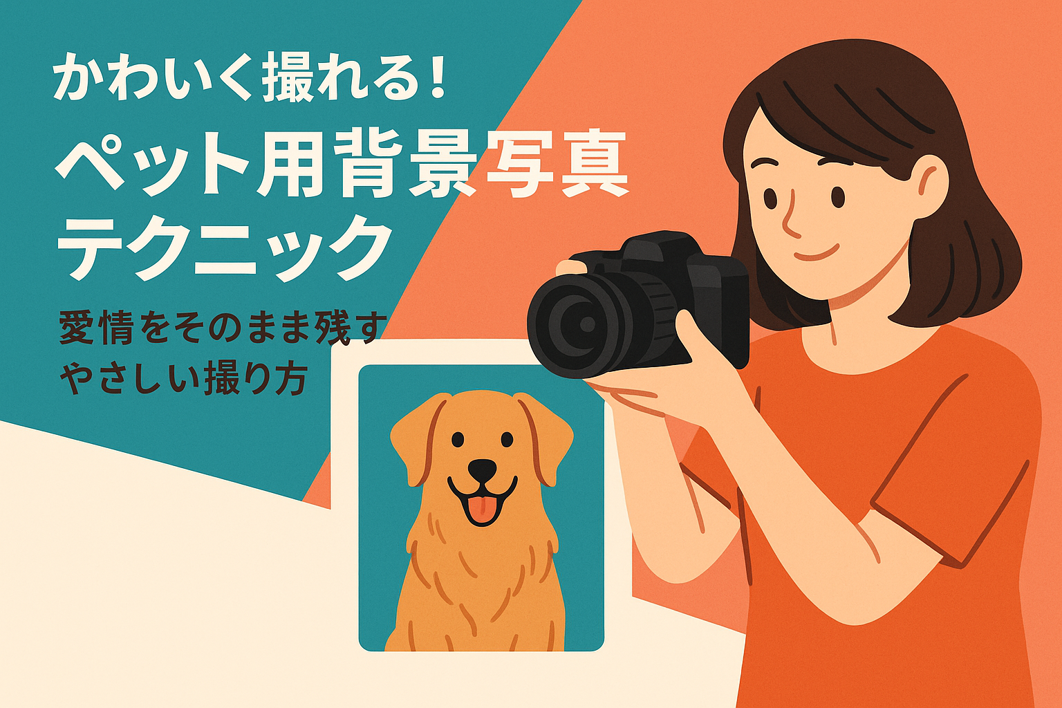 かわいく撮れる！ペット用背景写真テクニック：愛情をそのまま残すやさしい撮り方