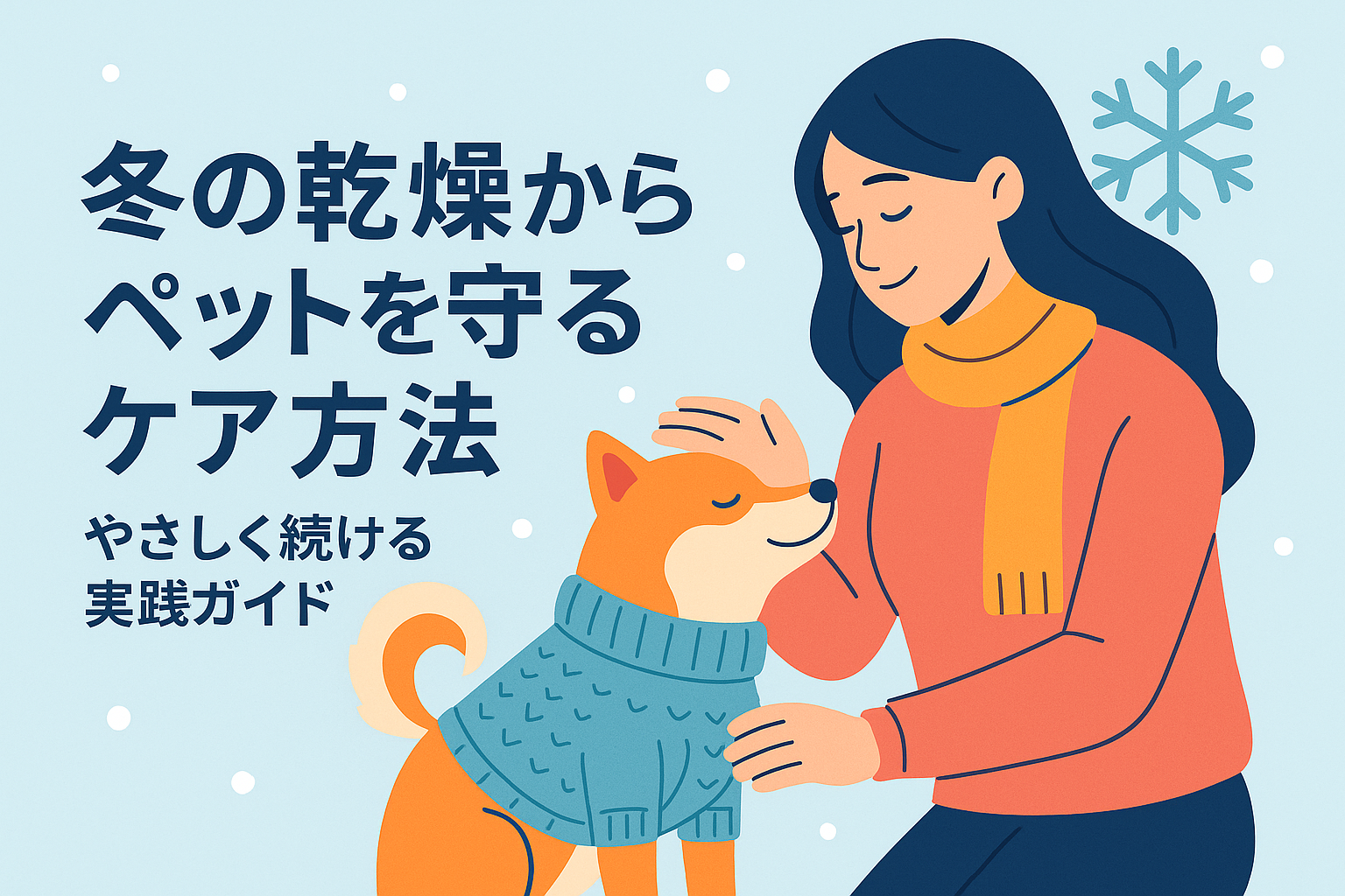 冬の乾燥からペットを守るケア方法|やさしく続ける実践ガイド
