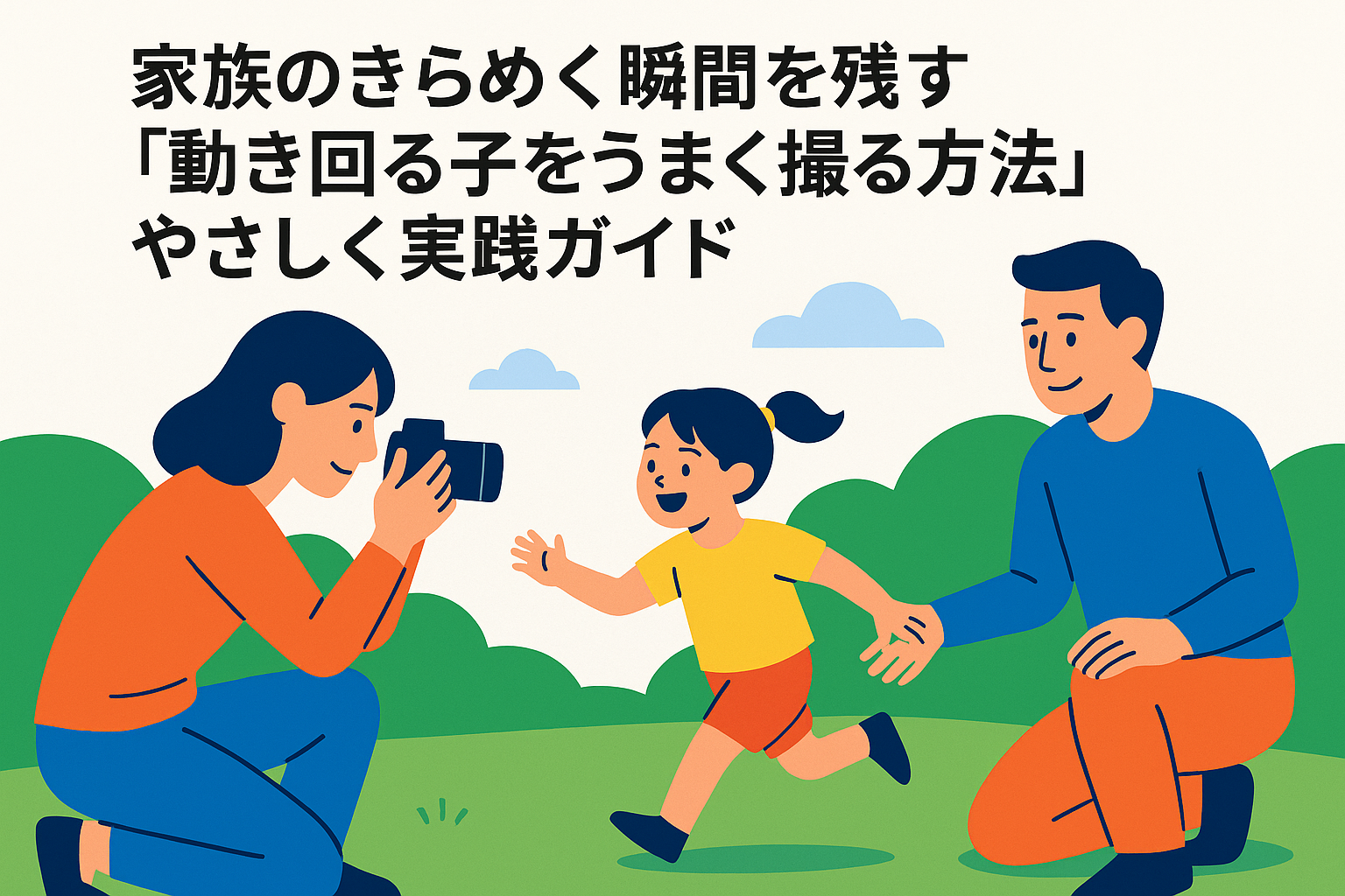 家族のきらめく瞬間を残す「動き回る子をうまく撮る方法」やさしく実践ガイド