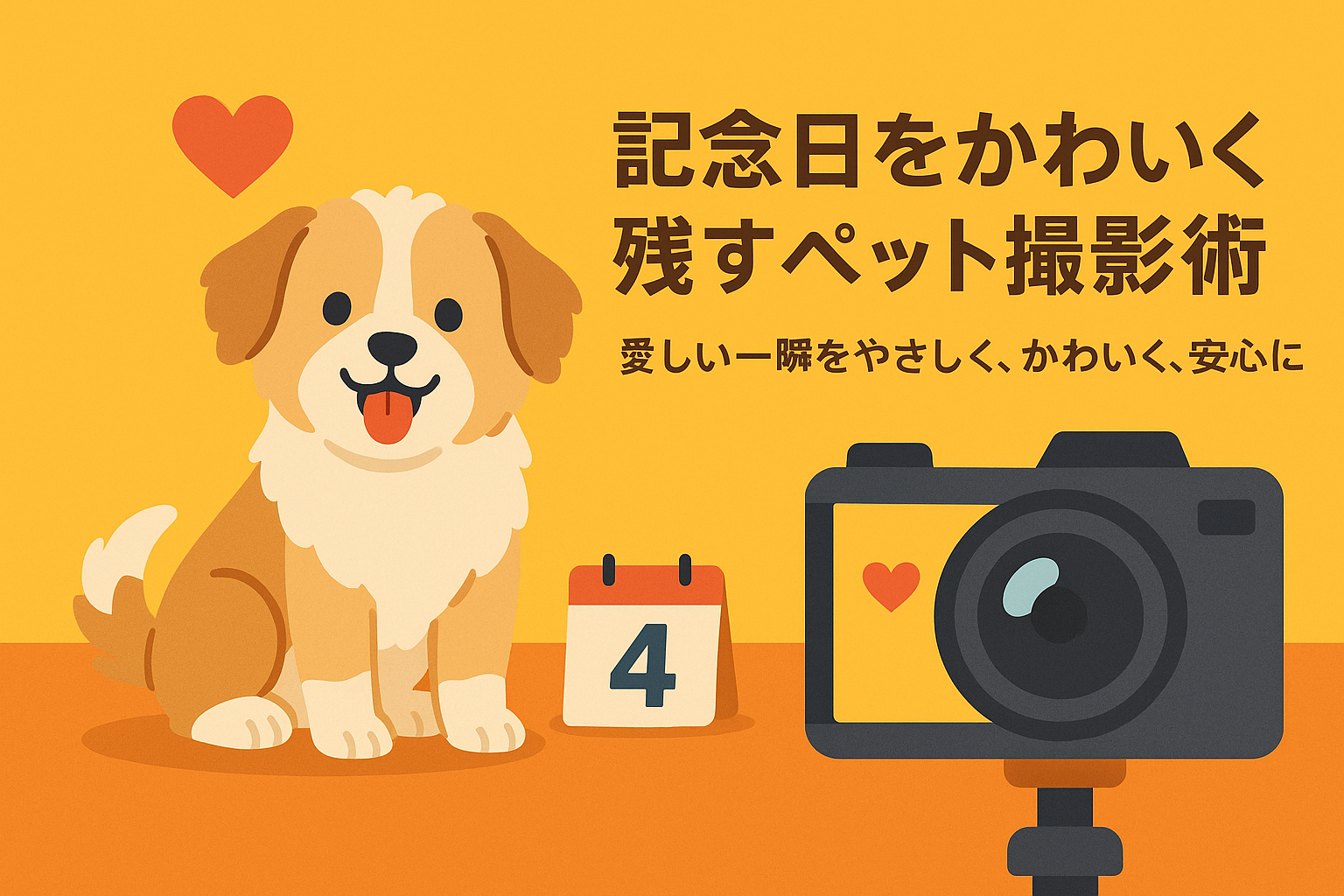 記念日をかわいく残すペット撮影術｜愛しい一瞬をやさしく、かわいく、安心に