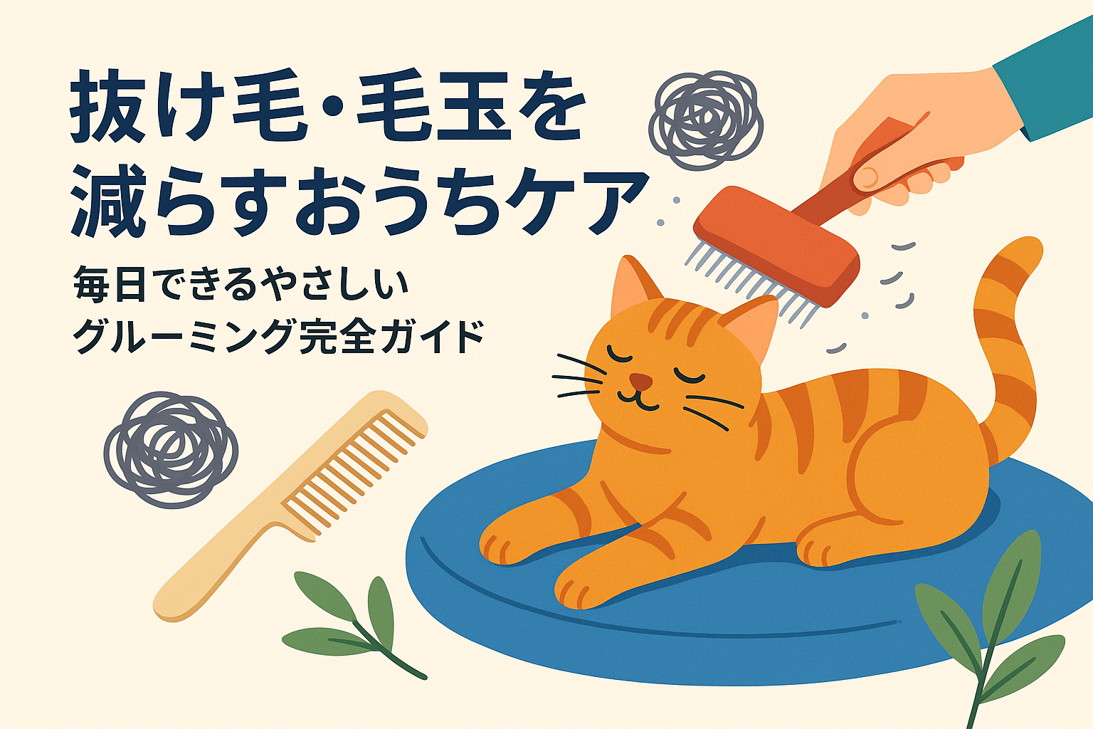 抜け毛・毛玉を減らすおうちケア術｜毎日できるやさしいグルーミング完全ガイド