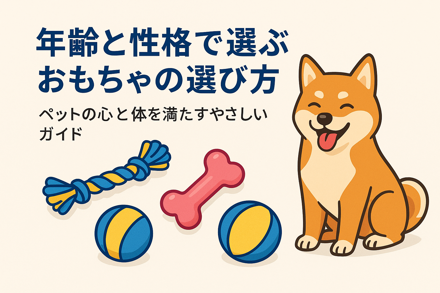 年齢と性格で選ぶおもちゃの選び方｜ペットの心と体を満たすやさしいガイド