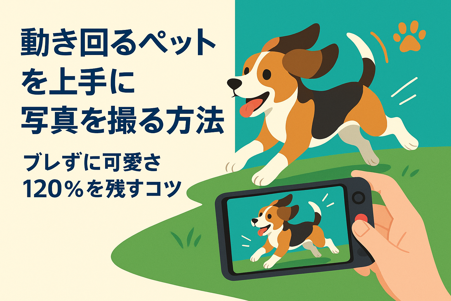 動き回るペットを上手に写真を撮る方法｜ブレずに可愛さ120％を残すコツ