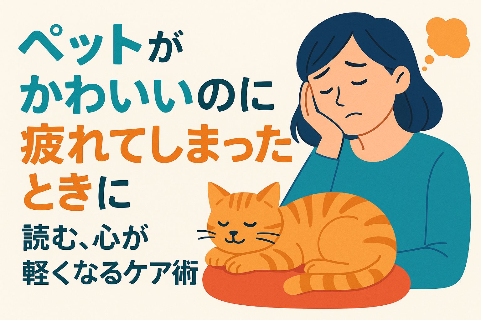 ペットが可愛いのに疲れてしまったときに読む、心が軽くなるケア術