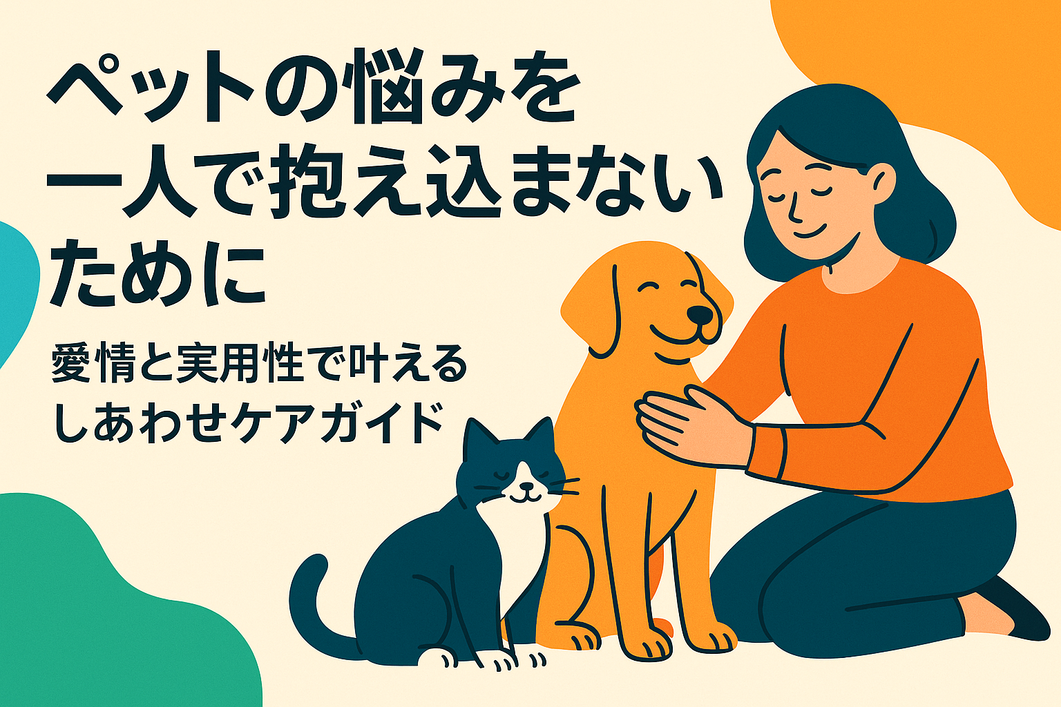 ペットの悩みを一人で抱え込まないために——愛情と実用性で叶えるしあわせケアガイド
